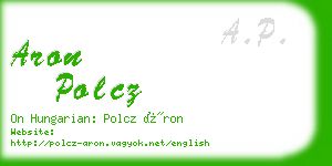 aron polcz business card